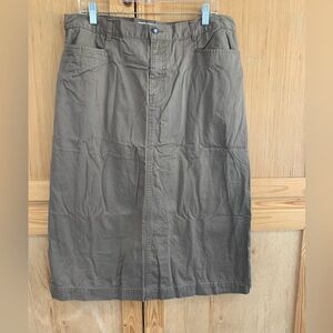 Christopher & Banks Light Brown Khaki Skirt. Sz 14